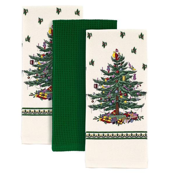Spode(R) Christmas Tree Kitchen Towel Set Of 3 - image 