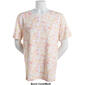 Womens Hasting & Smith Short Sleeve Tropical Crew Neck Top - image 3