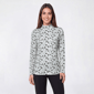 Womens Hasting & Smith Long Sleeve Mock Neck Bird Tee - image 1