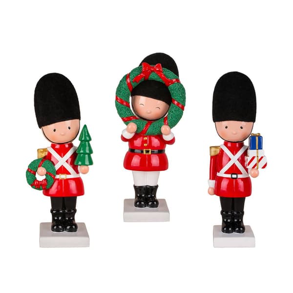 National Tree 10in. Christmas Soldier Holding Wreath Figurine