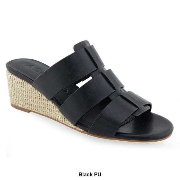 Womens Aerosoles Wilma Wedge Slide Sandals