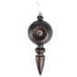 DAK 4ct. Brown Retro Reflect Christmas Finial Ornaments - image 2