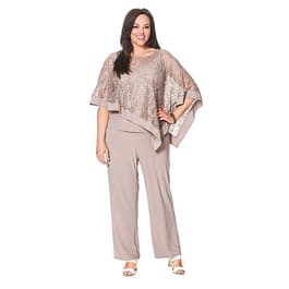 Mauve R&M Richards 7216W Plus Size Jacket Pant Suit for $49.99 – The Dress  Outlet