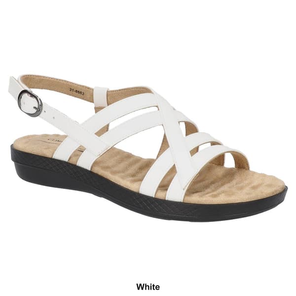 Womens Easy Street Lobo Strappy Slingback Sandals