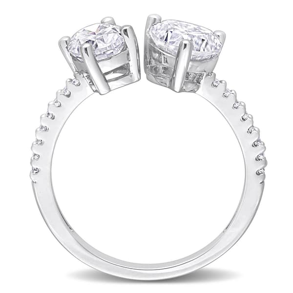 Gemstone Classics&#8482; Sterling Silver Moissanite Ring