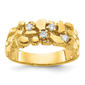 Mens Gentlemens Classics(tm) 14kt. Gold 1/4ct. Diamond Nugget Ring - image 1