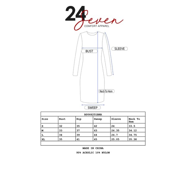 Womens 24/7 Comfort Apparel Cowl Neck Circle Print A-Line Dress