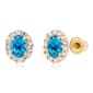 Gemstone Classics(tm) Yellow Gold Swiss Topaz Oval Earrings - image 1