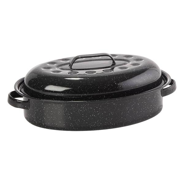 15in. Covered Oval Roaster - image 