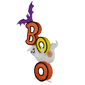 Northlight Lighted Bat and Ghost "BOO" Halloween Decoration - image 5