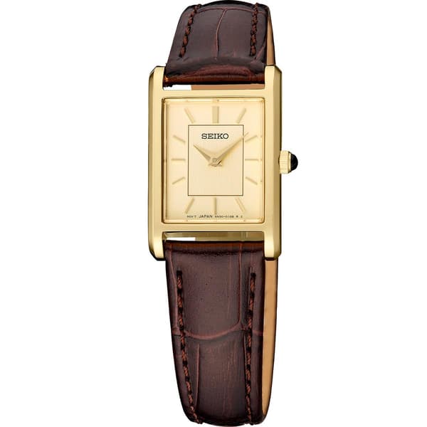 Womens Seiko Essentials Champagne Dial Watch - SWR110 - image 