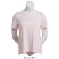 Petite Hasting & Smith Short Sleeve Solid Round Neck Tee - image 4