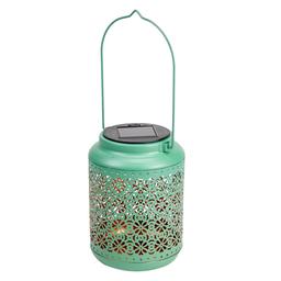Northlight Seasonal 7in. Floral LED Solar Lantern