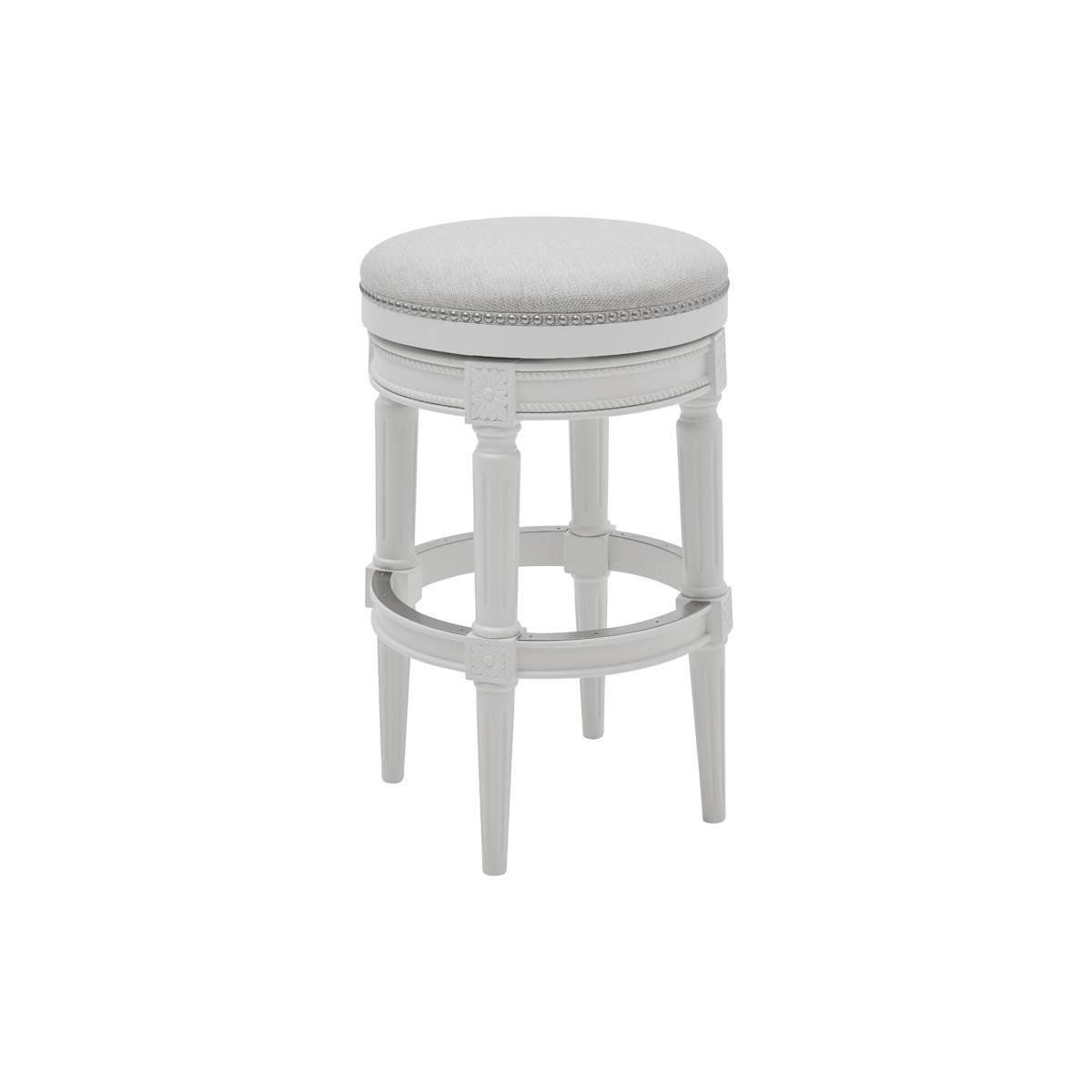 New Ridge Home Goods Chapman Bar-Height Barstool - White