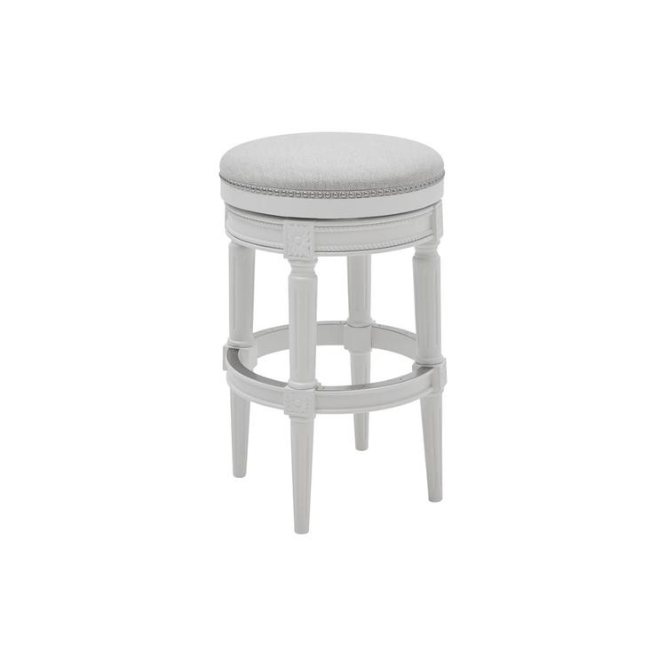 New Ridge Home Goods Chapman Bar-Height Barstool - White