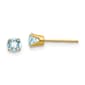 Gemstone Classics&#40;tm&#41; 4mm Aquamarine Stud Earrings - image 1