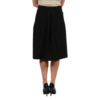 Womens 24/7 Comfort Apparel Classic Knee Length Solid Skirt - Boscov's