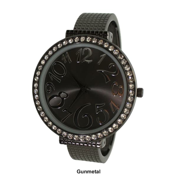 Womens Olivia Pratt™ Big Round Face w/ Rhinestones Watch -A918338