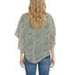 Womens NY Collection Abstract Leaf Poncho Blouse - image 2