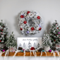 Northlight Dual Color LED Snowy Bristle Pine Christmas Wreath - image 4