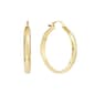 30mm Gold Over Brass Polished Hoop Earrings - image 1