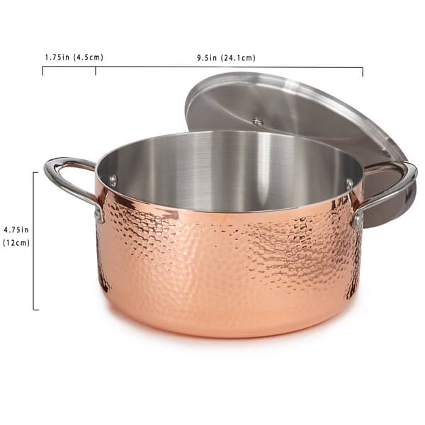 BergHOFF Vintage Tri-Ply Copper 5.75qt. Dutch Oven