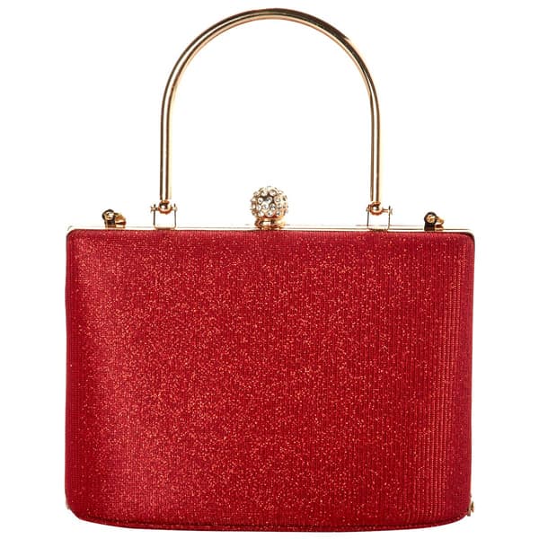 D''Margeaux Diagonal Shimmer Evening Clutch Bag
