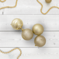 Northlight 16ct. Champagne Gold 4-Finish Christmas Ornaments - image 2