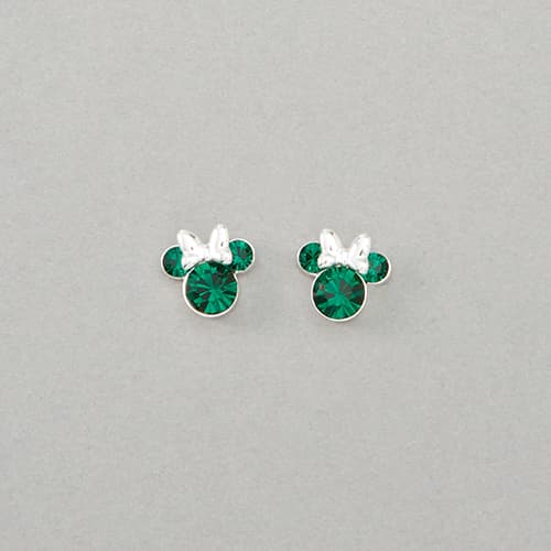 Disney Minnie Mouse May Birthstone Stud Earrings - image 
