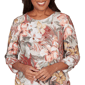 Womens Alfred Dunner Spice Market Dramatic Floral Blouse - image 5