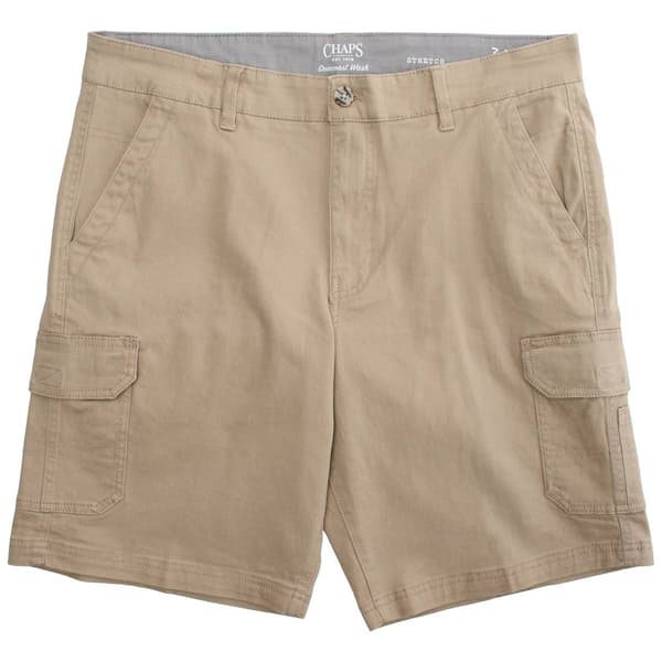 Mens Chaps Seacoast Solid Cargo Shorts
