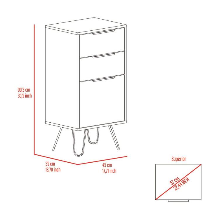 FM FURNITURE London Light Oak Dresser