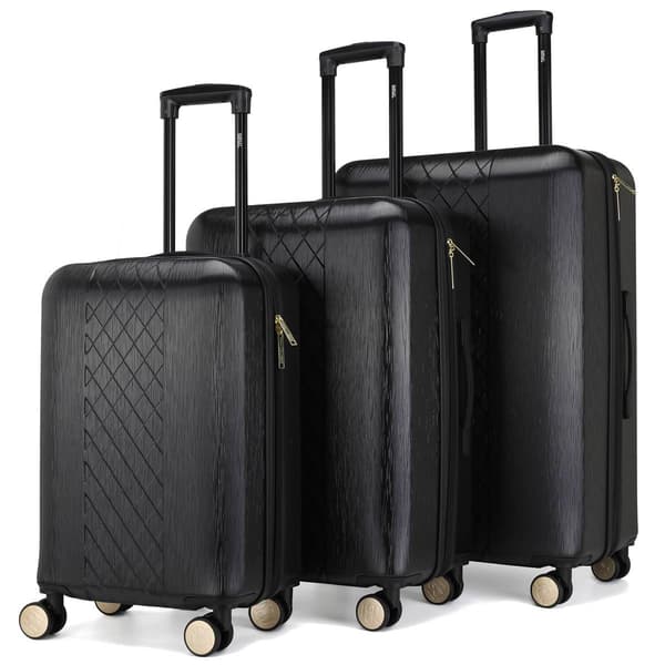 Badgley Mischka Diamond 3pc. Expandable Luggage Set