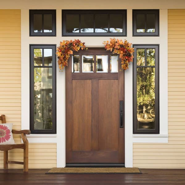 National Tree 30in. Harvest Maple Leaves Corner Swags