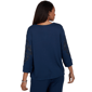 Womens Alfred Dunner Good To Go Scroll Soutache Blouse - image 2