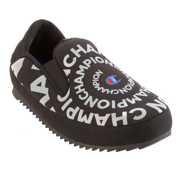 Mens Champion Slip Slide Swirl Slippers - image 