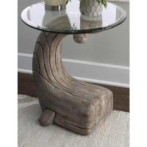 Linon Home Decor Moby Whale Side Table Driftwood