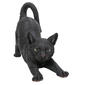 Hi-Line Gift Black Cat Stretching Garden Statue - image 1