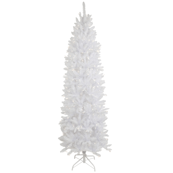 Northlight 9ft. Pre-Lit Rapids White Pine Pencil Christmas Tree
