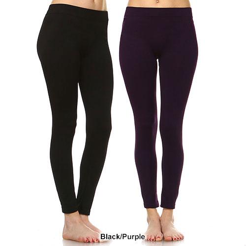 Womens White Mark 2pk. Solid Skinny Leggings