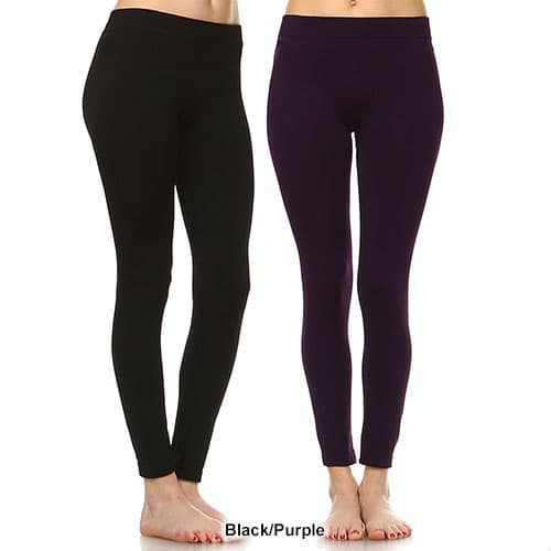 Womens White Mark 2pk. Solid Skinny Leggings