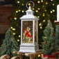Northlight Seasonal Brushed Silver Christmas Cardinals Snow Globe - image 2