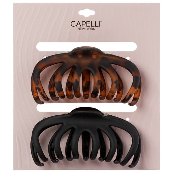 Womens Capelli New York 2pk Spiral Rake Claw Clips - image 