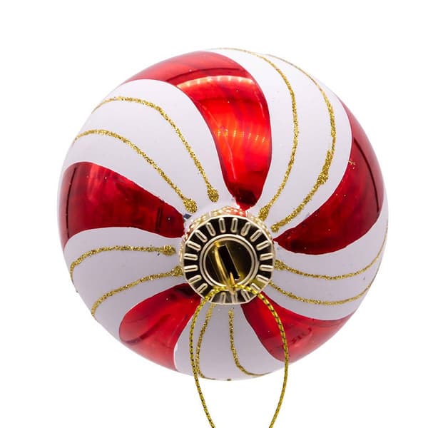 Kurt Adler 6pc. Gold, Red, & White Glass Ball Ornaments Set