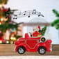 Alpine Santa in Vintage Red Car Snowglobe - image 3