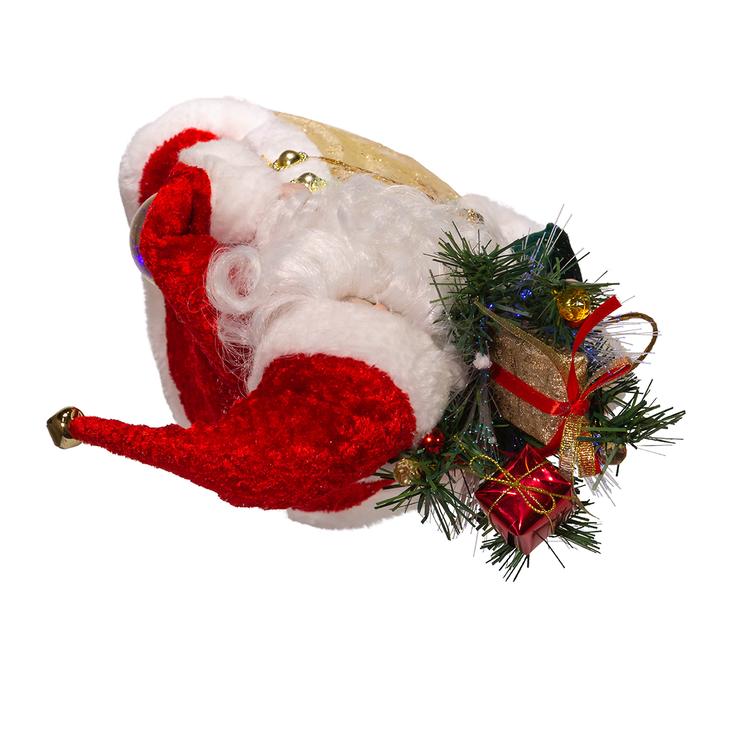 Kurt S. Adler 12in. CUL Fiber Optic LED Santa Tree Topper