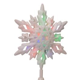 Kurt Adler 10in. Multi-Colored LED Glitter Snowflake Treetop