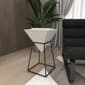 9th & Pike&#174; White Metal and Wood Modern Accent Table - image 7