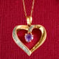 Gemstone Classics(tm) Sterling Silver February Heart Necklace - image 1