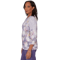 Womens Alfred Dunner Grand Bazaar Amethyst Floral Blouse - image 4